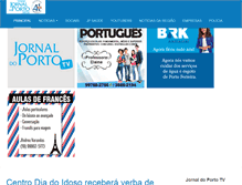 Tablet Screenshot of jornaldoporto.inf.br